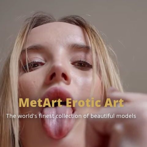 MetArts startsida med stort foto och texten MetArt Erotic Art
